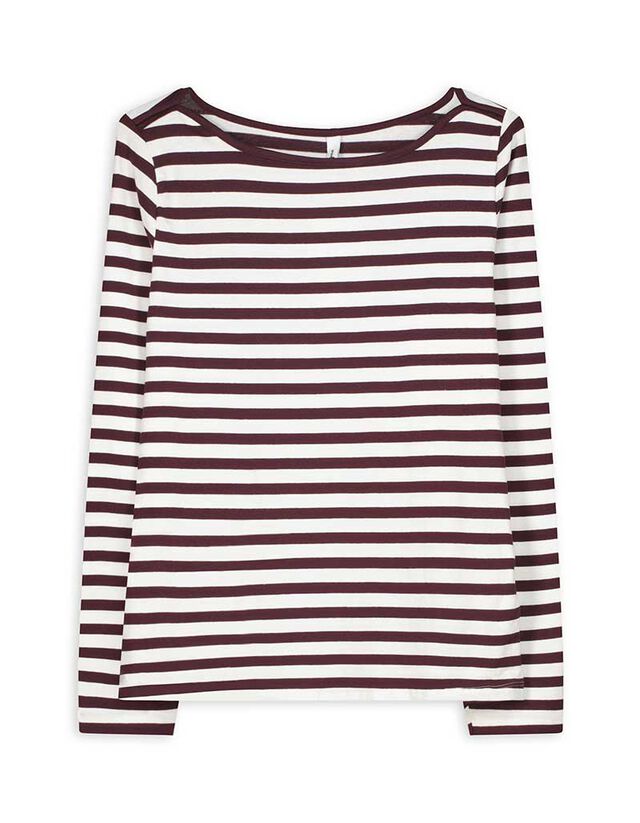 Hosszú ujjú felső - Pamut - sotetlila