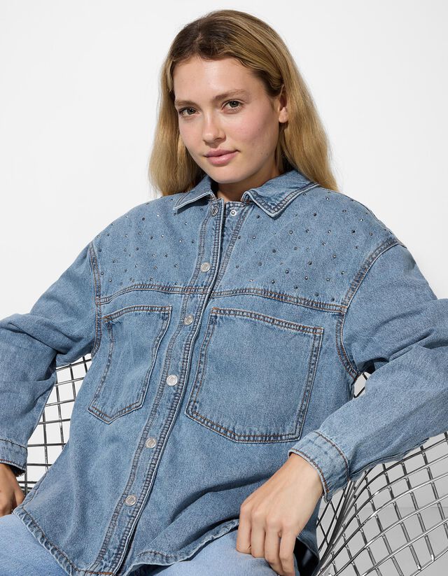 Farmering - középkék farmer - kék