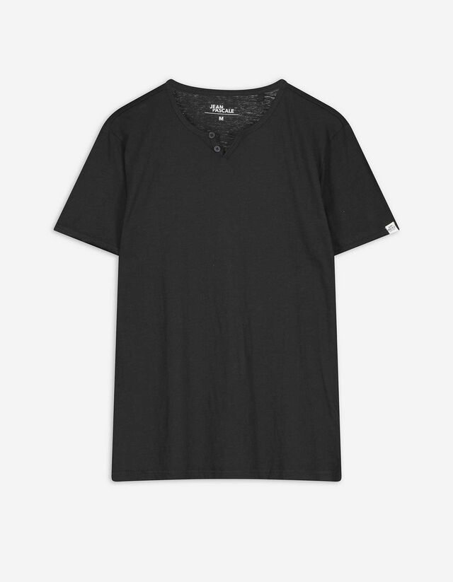 Póló - Póló nyakkivágása - sötétzöld