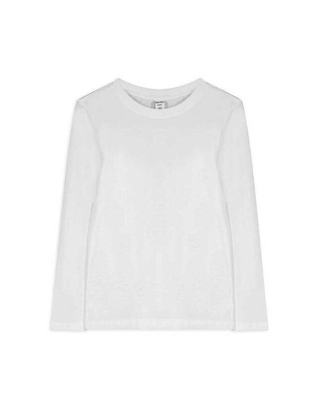 Hosszú ujjú felső - Egyszínű - feher