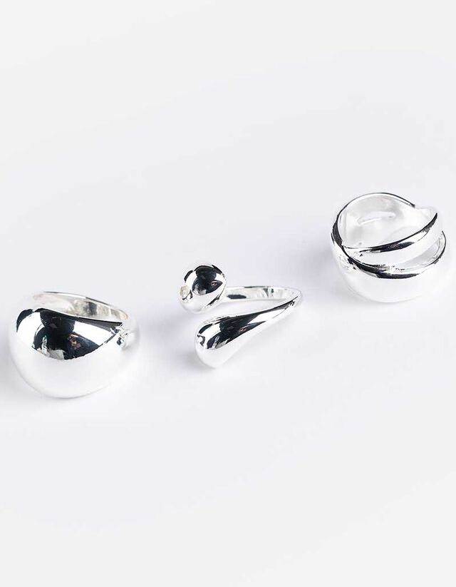 Gyűrű - 3 db-os csomag - ezust