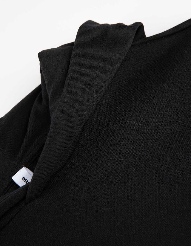 Kapucnis felső - Normál fazon - fekete