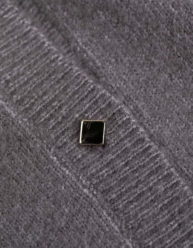 Kardigán - Gombolópántos - sotetlila