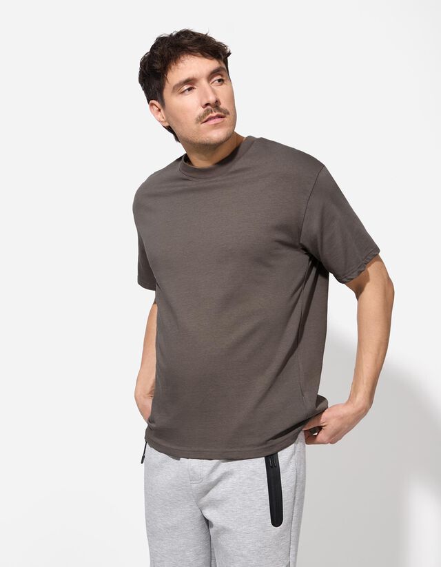 Póló - Túlméretezett fazon - világos barna