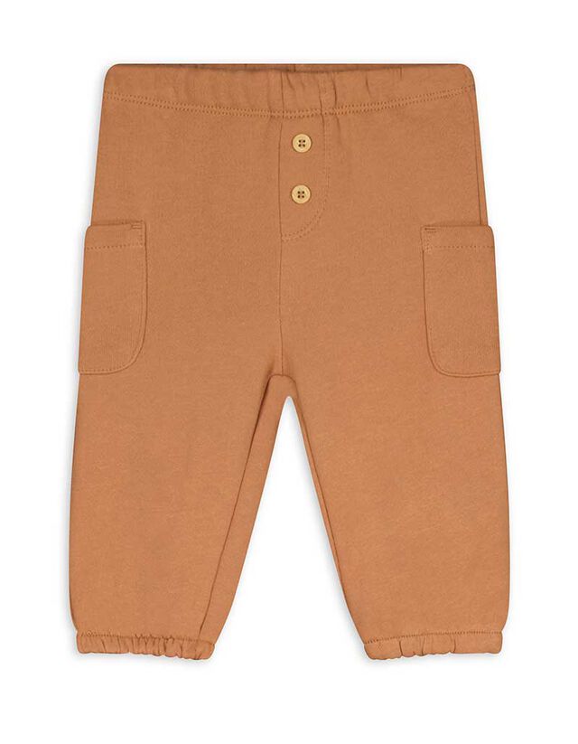 Szabadidőnadrág - Melegítőszövet - világos barna