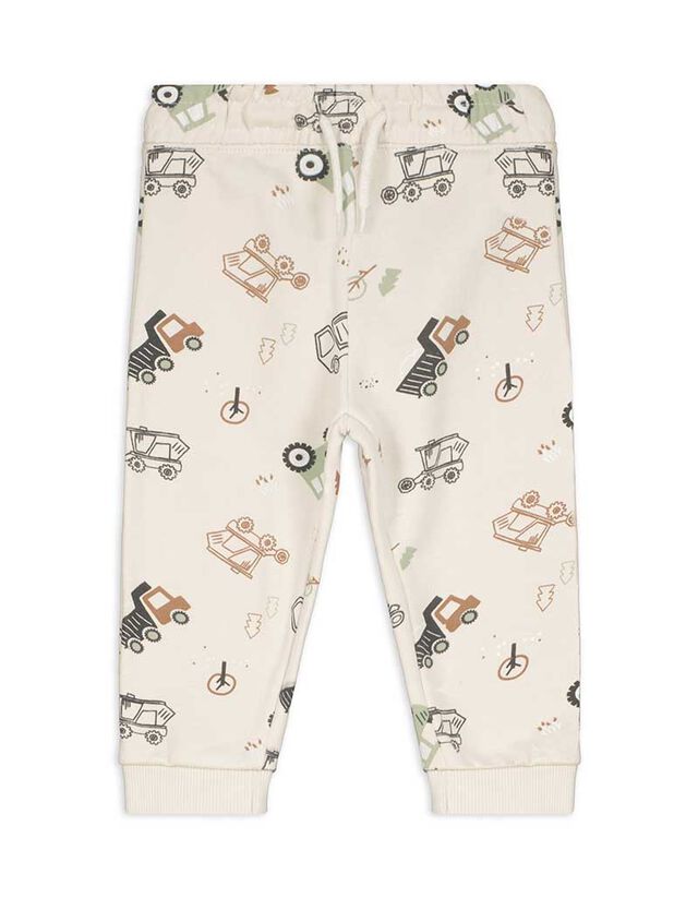 Szabadidőnadrág - Elszórt nyomott minta - feher