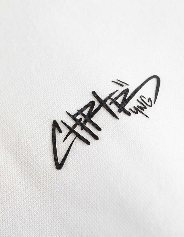 Kapucnis felső - Túlméretezett fazon - feher