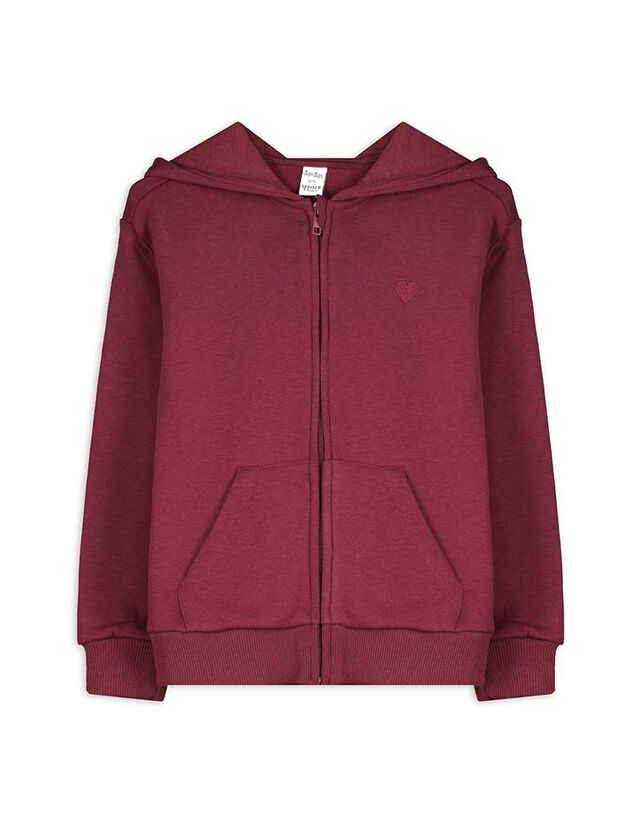 Cipzáros melegítőfelső - Melegítőszövet - mélyvörös