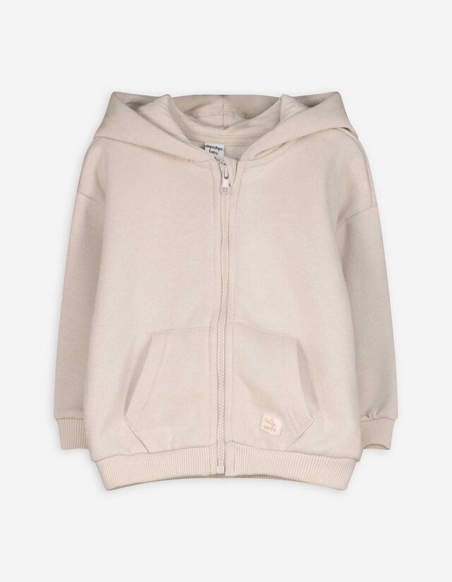 Cipzáros melegítőfelső - Pamut keverék - szürke