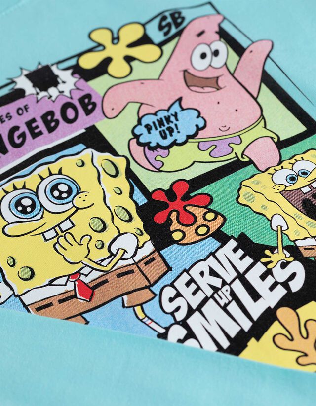 Hosszú ujjú felső - SpongyaBob Kockanadrág - vilagoskek