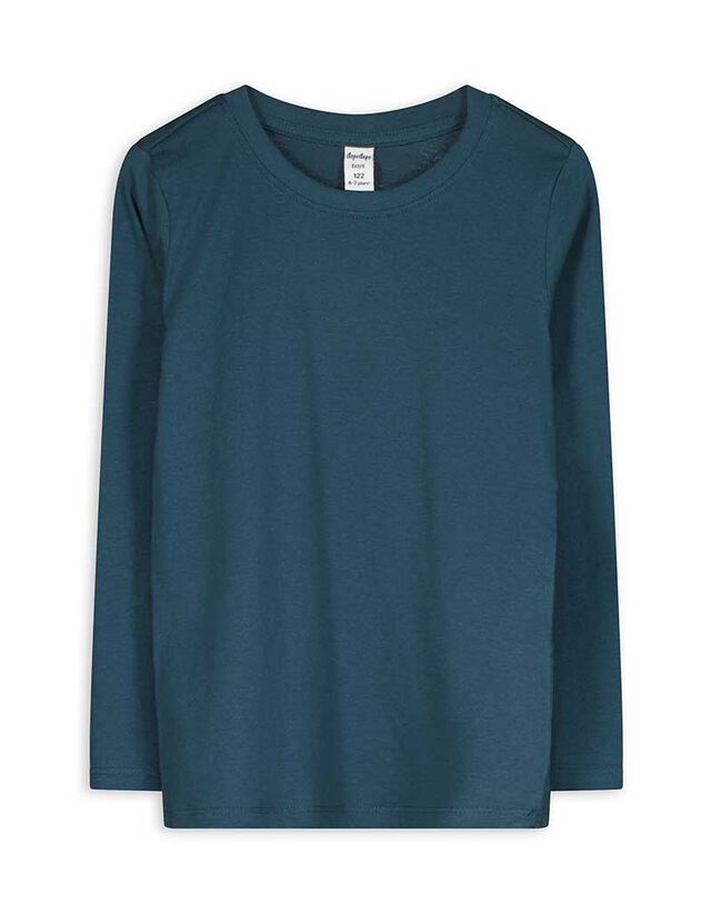 Hosszú ujjú felső - Egyszínű - zöld