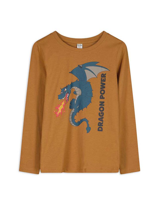 Hosszú ujjú felső - Pamut - bézs