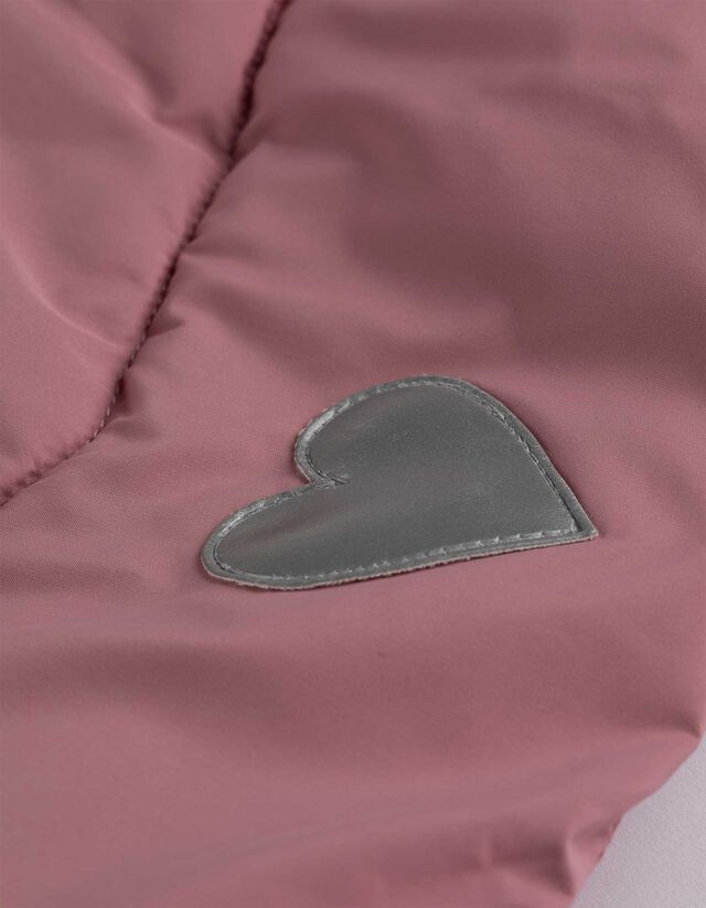 Steppelt kabát - Kapucni - lila