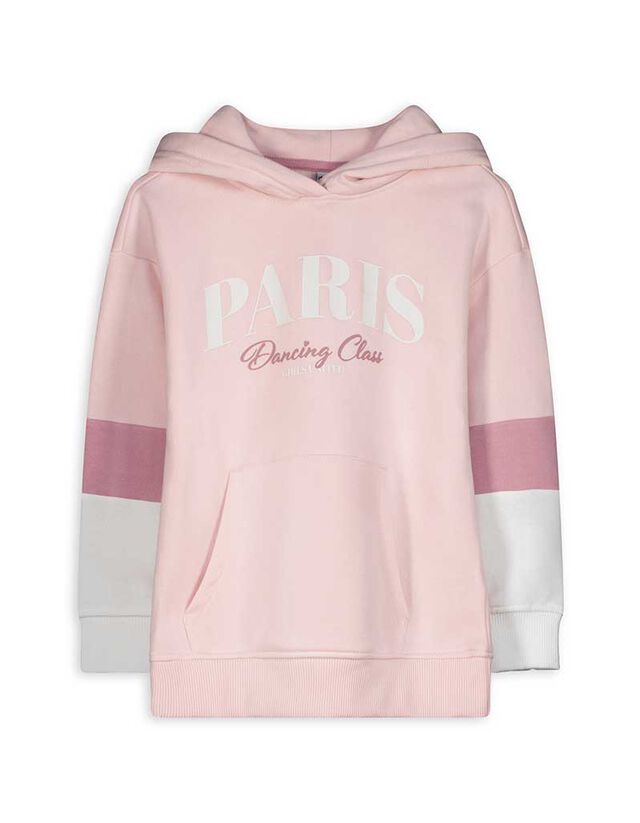 Kapucnis felső - Egyszínű - rozsaszin