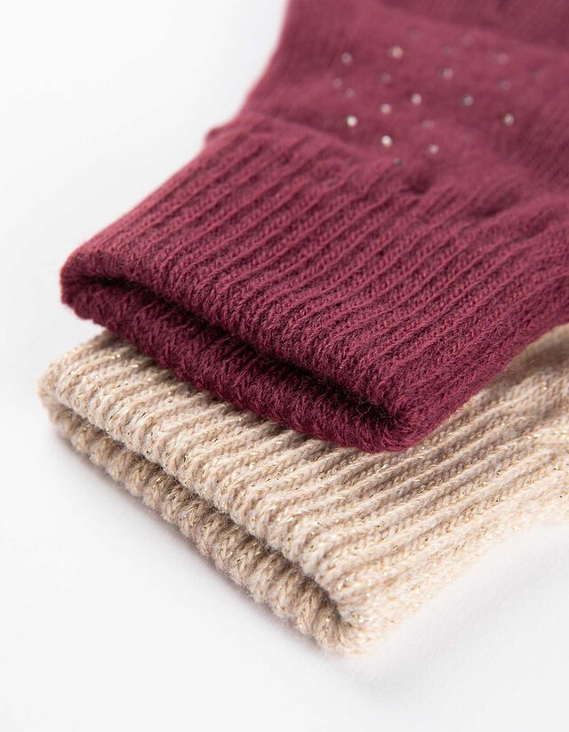 Kesztyű - 2 darabos csomag - feher