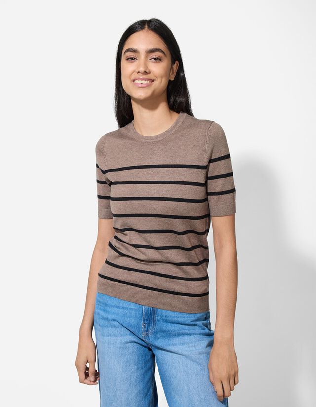 Pulóver - Viszkózkeverék - feher