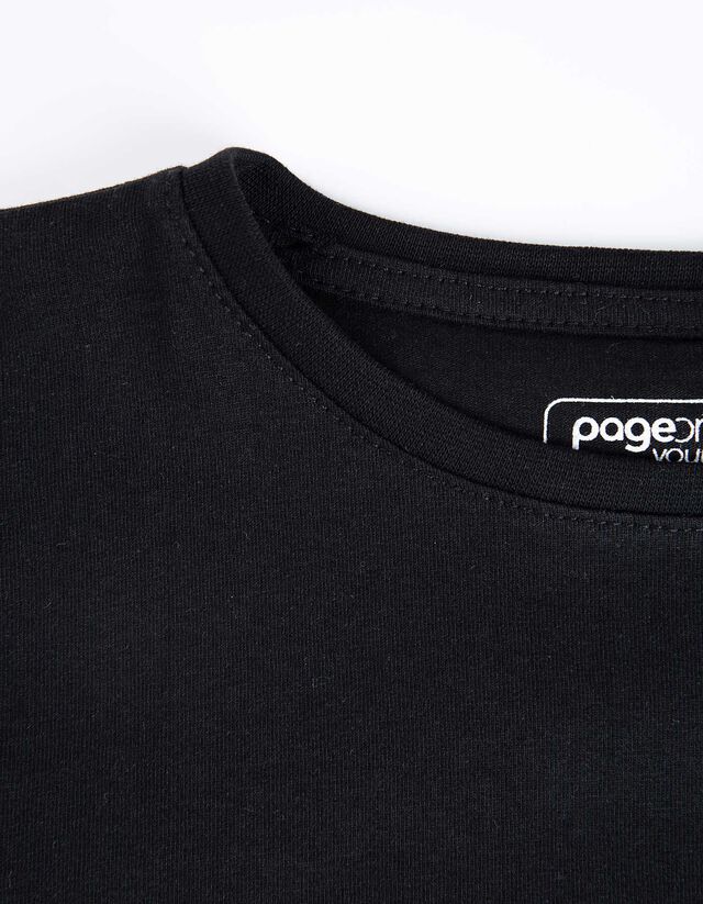 Póló - Pamut - fekete