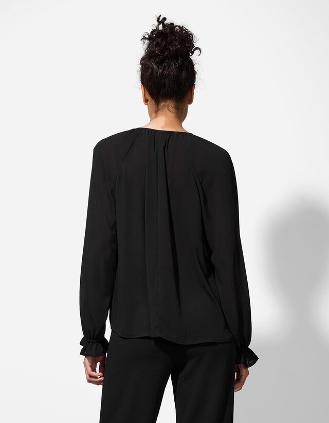 Blúz - Fodrok - fekete