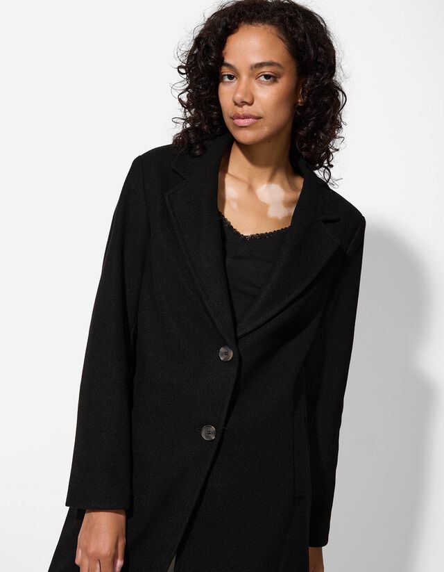 Kabát - Gyapjú megjelenés - barna