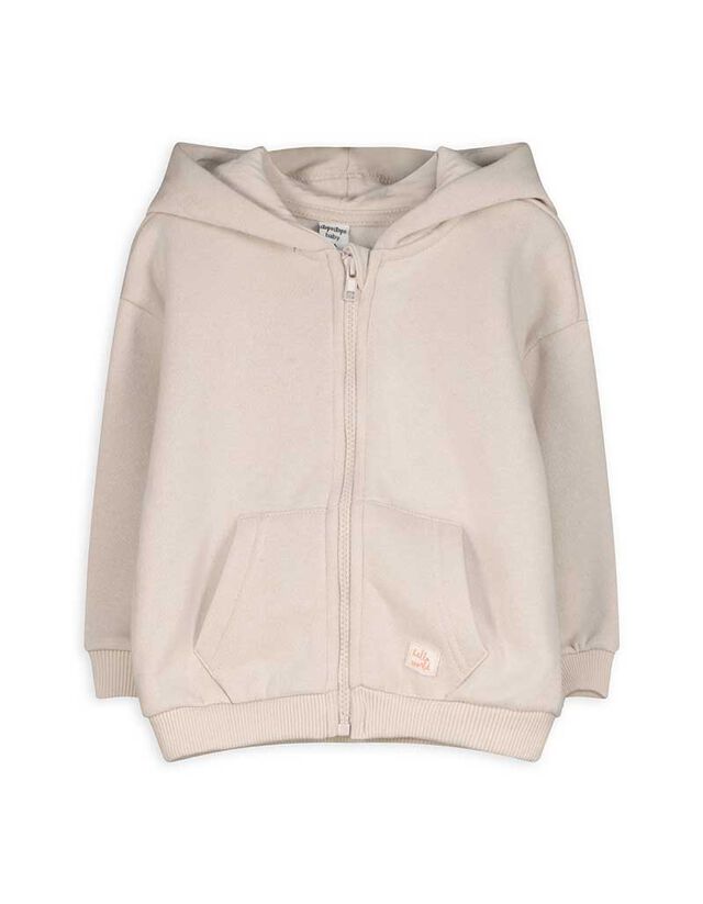 Cipzáros melegítőfelső - Pamut keverék - szürke