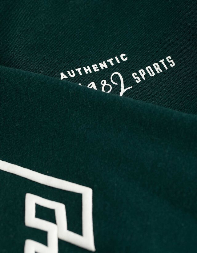 Melegítőfelső - Hátul nyomtatott minta - sötétzöld