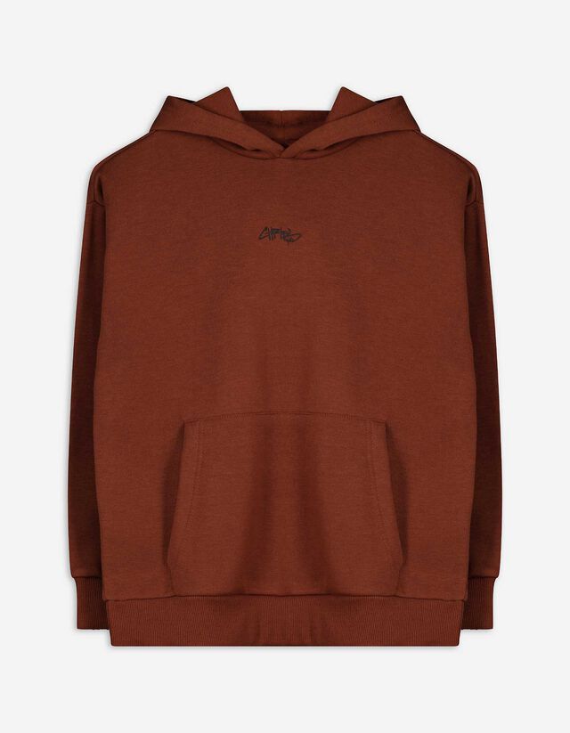 Kapucnis felső - Túlméretezett fazon - feher