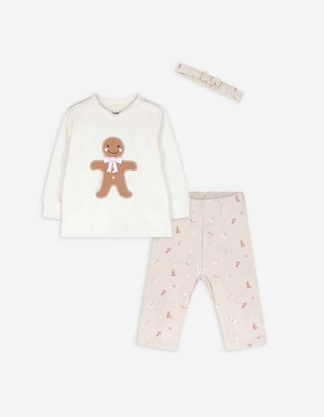 Szabadidő felső, nadrág és fejpánt szett - Polár - feher