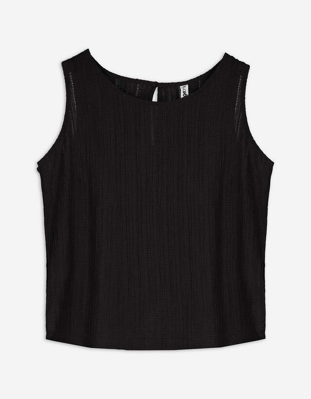 Ujjatlan felső - fekete