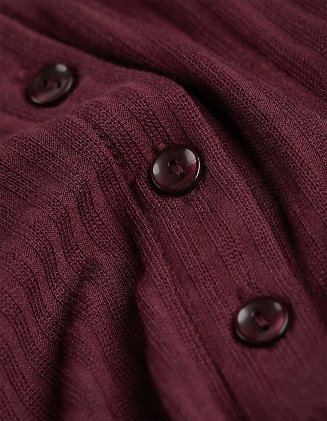 Hosszú ujjú felső - Bordázott - fekete