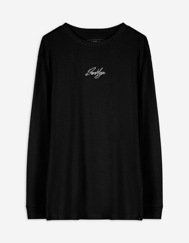 Hosszú ujjú felső - Túlméretezett fazon - fekete