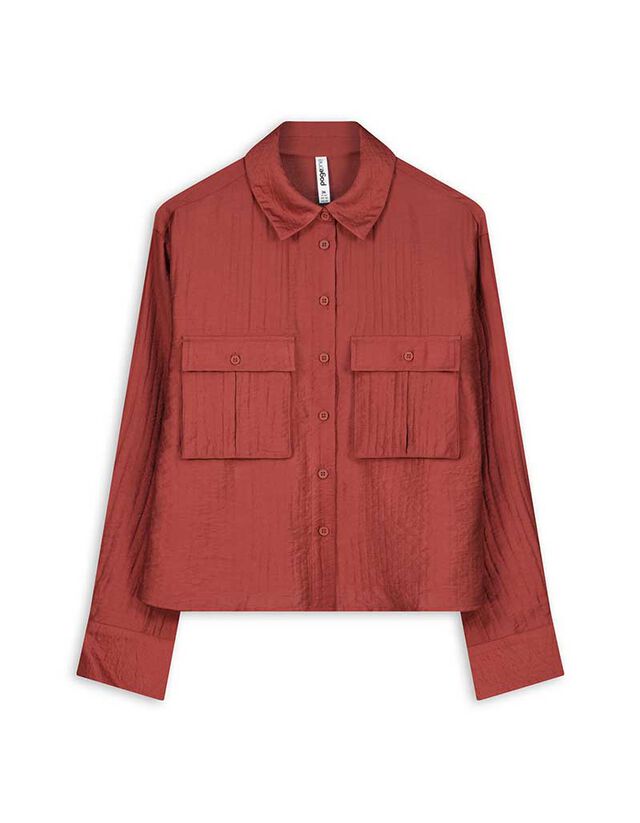 Blúz - Viszkózkeverék - piros