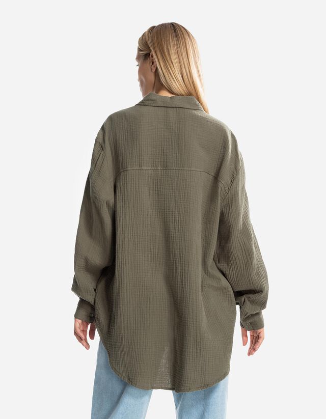 Blúz - Muszlin - vilagos zold