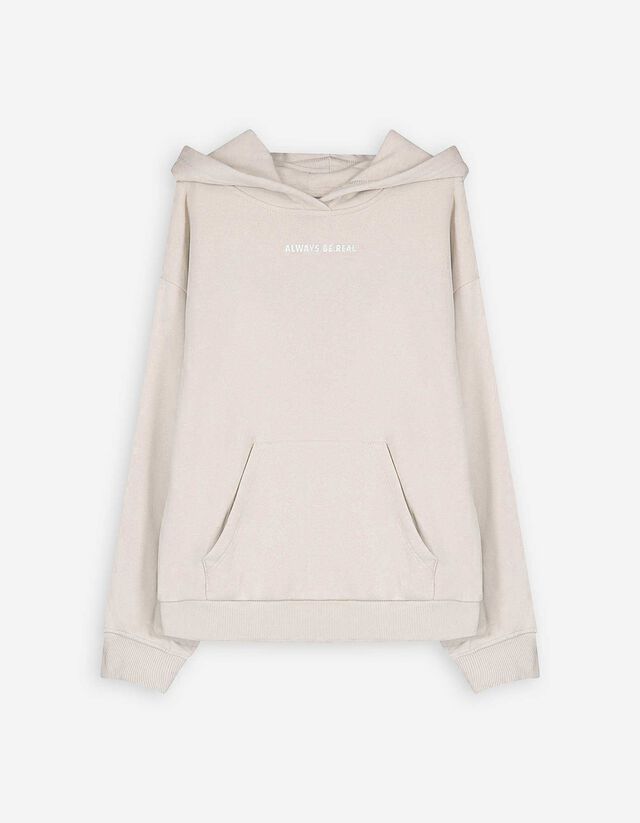 Kapucnis felső - Nyomott minta - kék