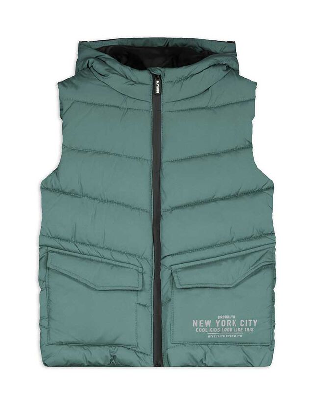 Steppelt mellény - Foltzsebek - zöld