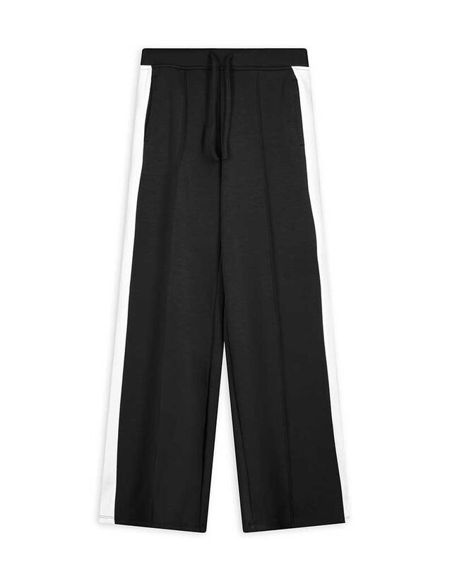 Nadrág - Eltérő színű csíkkal - fekete