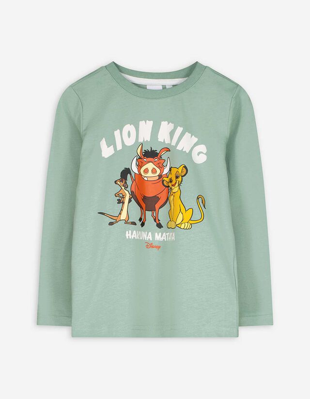 Hosszú ujjú felső - Oroszlánkirály - zöld