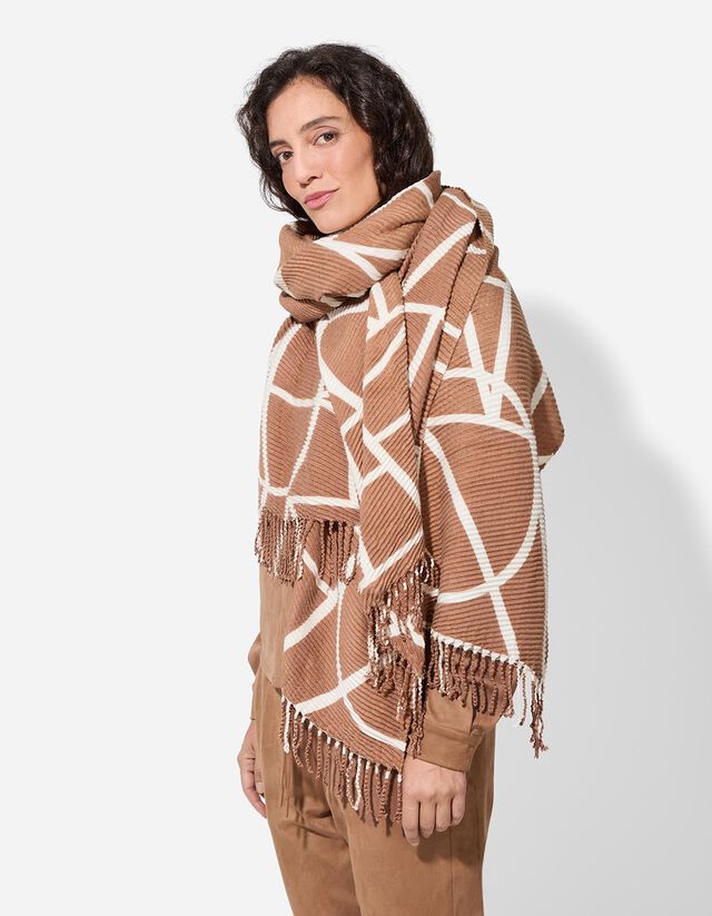 Sál - Elszórt nyomott minta - feher