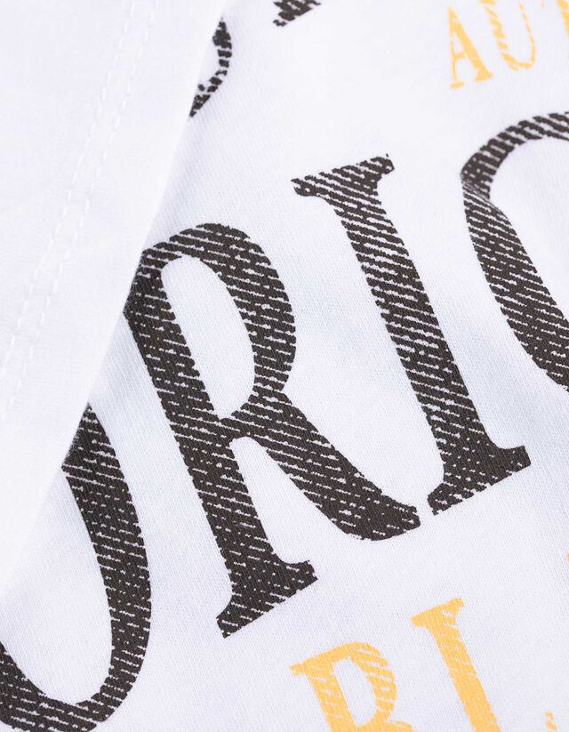 Póló - Nyomott minta - sárga