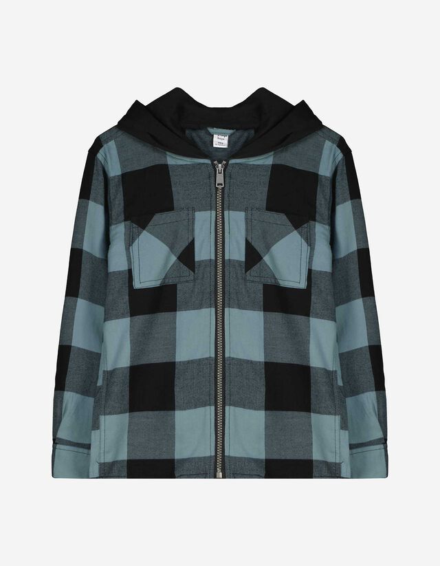 Férfi ing - Kapucni - zöld