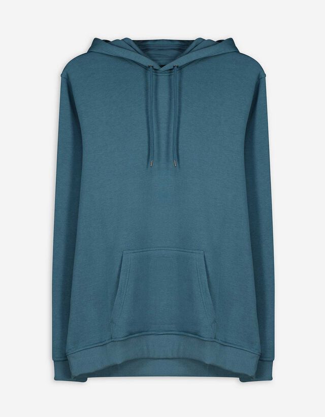 Kapucnis felső - Pamut keverék - sotetkek