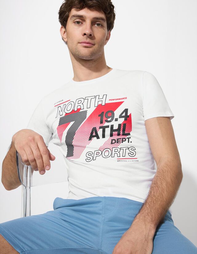 Póló - Nyomott minta - fekete