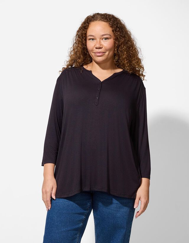 Ingblúz - Viszkóztartalom - fekete