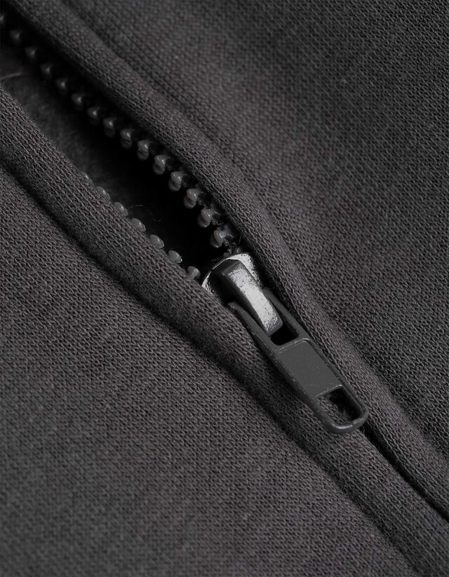 Cipzáros melegítőfelső - Túlméretezett fazon - sötétszürke