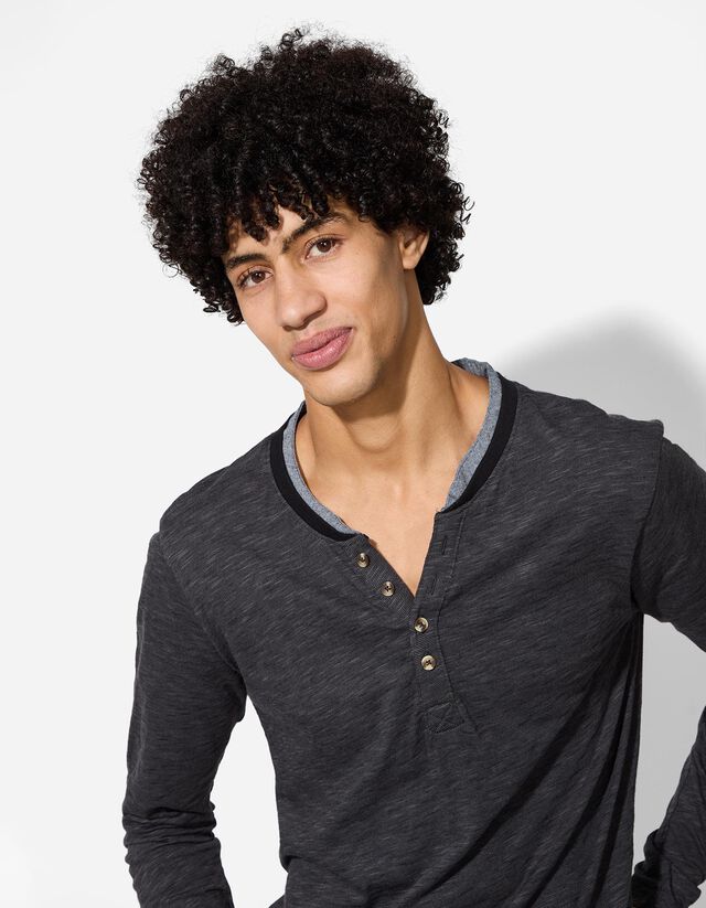 Hosszú ujjú felső - Kétrétegű hatás - zöld