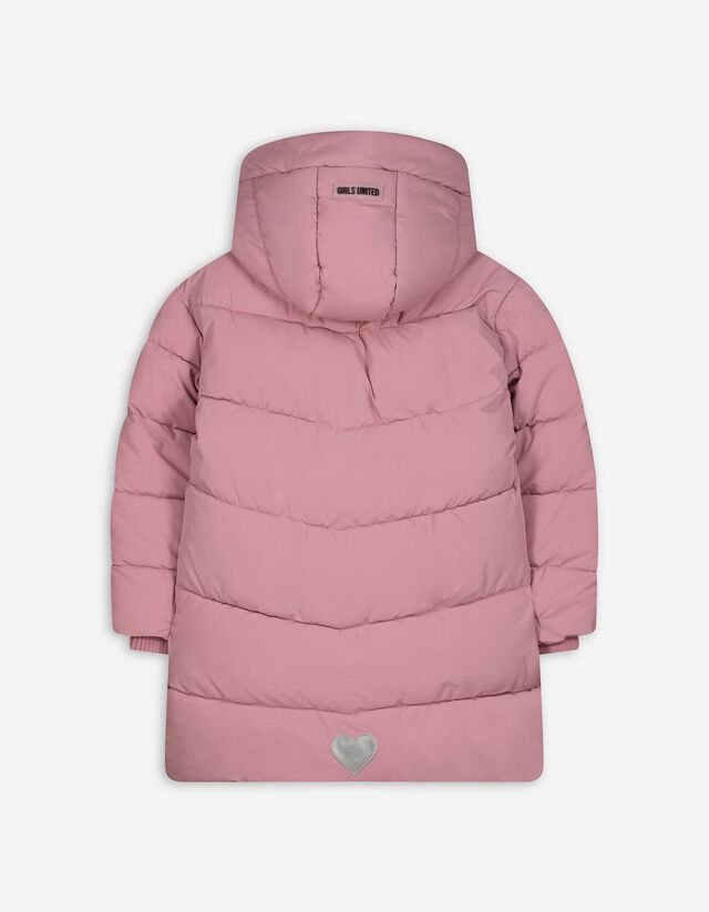 Steppelt kabát - Kapucni - lila