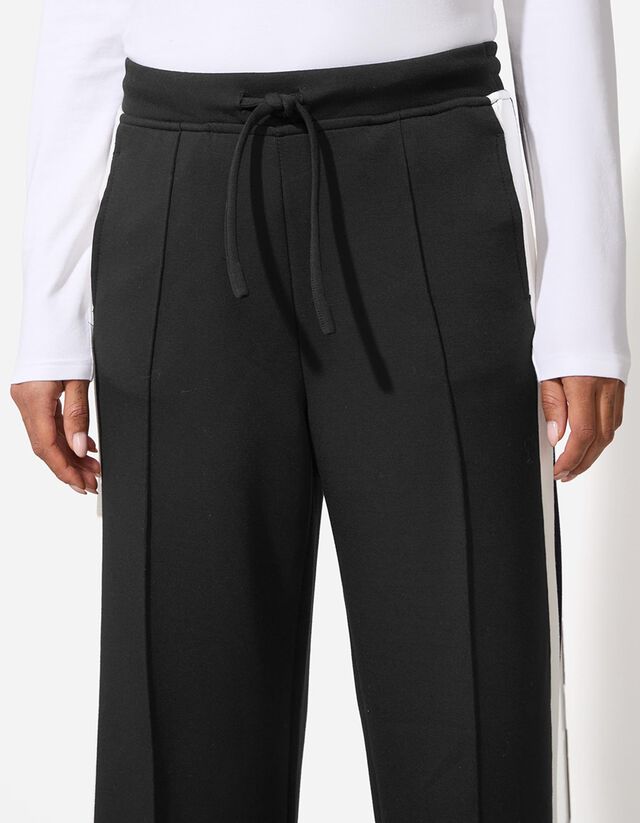 Nadrág - Eltérő színű csíkkal - fekete