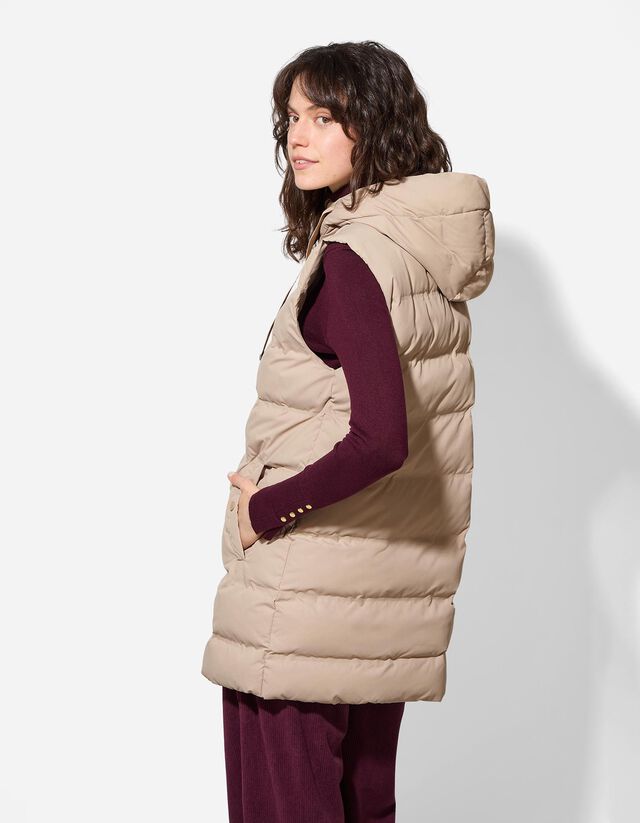 Steppelt mellény - Normál fazon - bézs