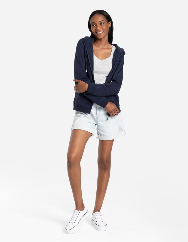 Cipzáros melegítőfelső - Normál fazon - feher