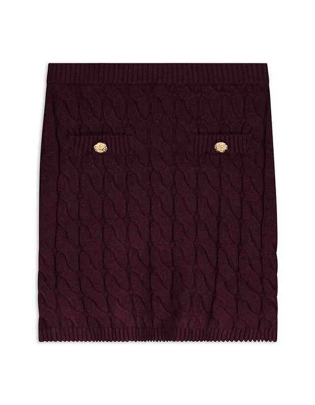 Kötött szoknya - sötétszürke