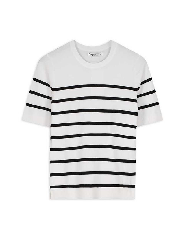 Pulóver - Viszkózkeverék - feher